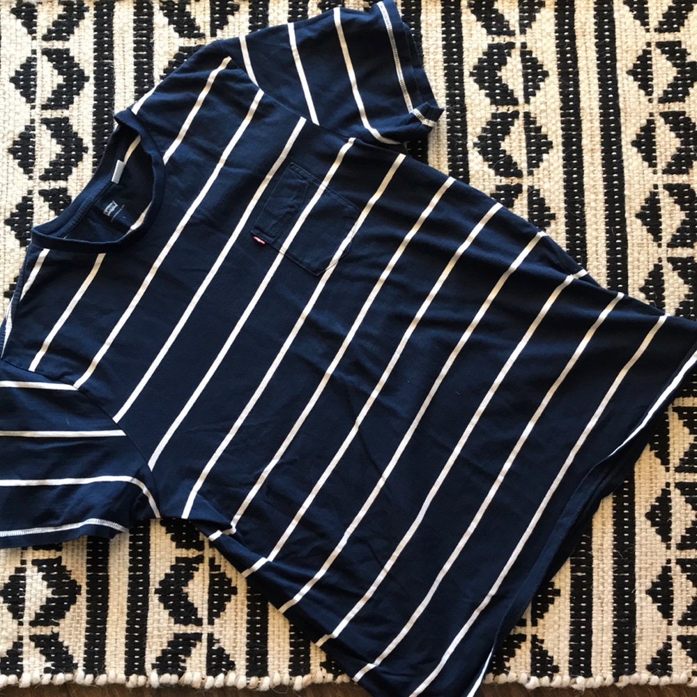 Levi’s Short Sleeve Shirt Striped with Pocket